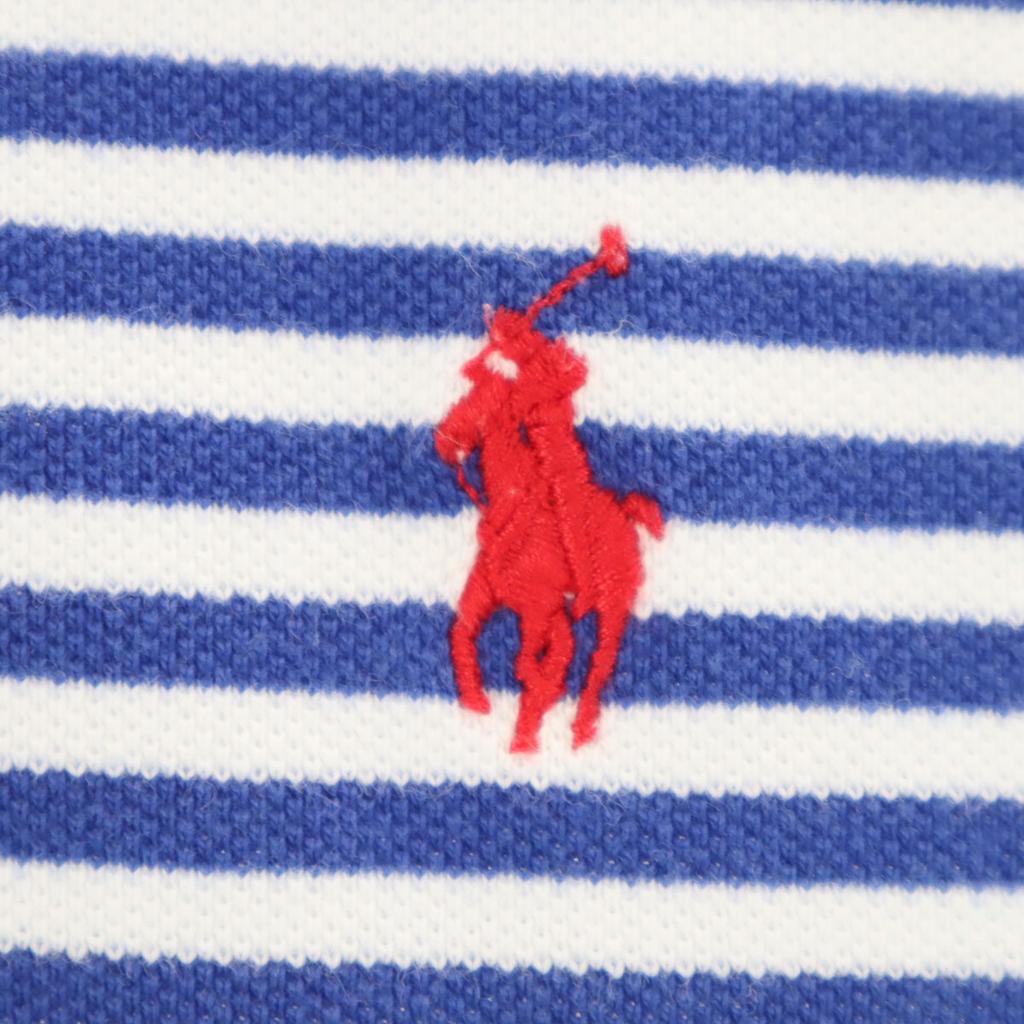 Polo by Ralph Lauren Border Short Sleeve Polo Shirt M Blue Men's Used