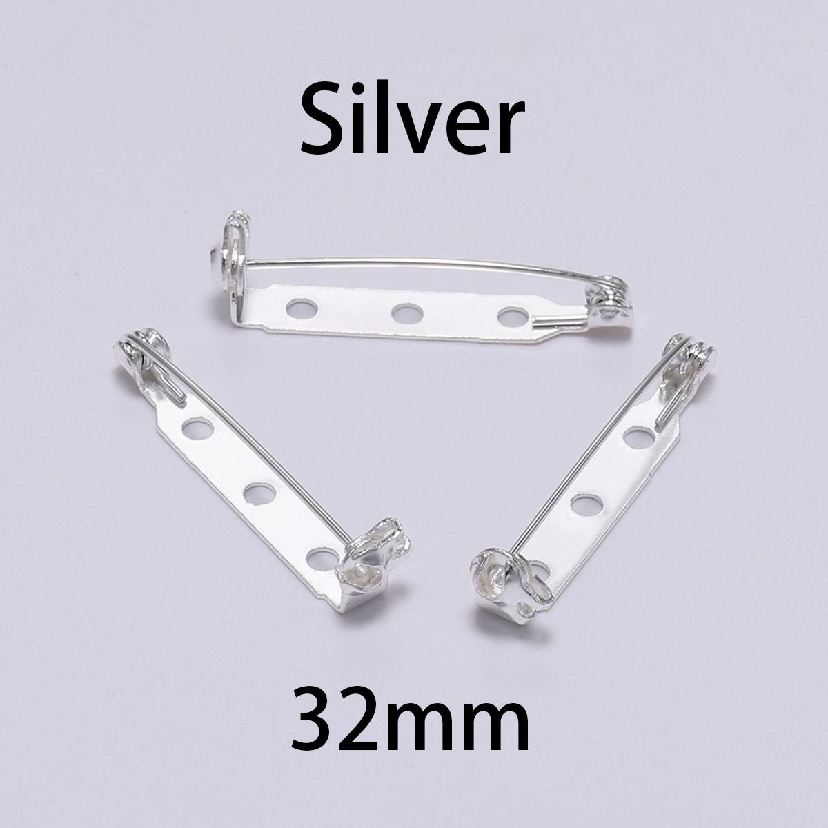 

20 шт./лот 20 25 32 мм основание броши задняя панель держатель для бейджа поиск безопасный замок брошь булавки для DIY принадлежности для изготовления ювелирных изделий аксессуары 32mm