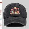 Berretto da Baseball Floreale a Fungo Giardino Cotone Lavato Regolabile Estetica Outdoor Cappellino Trucker