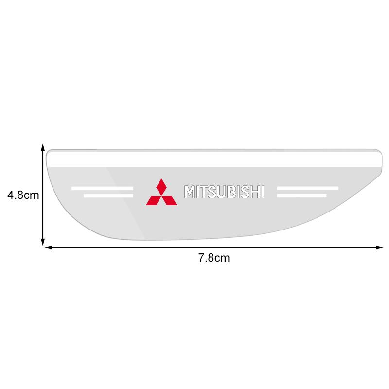 2pcs Car Side Rearview Mirror Guard Cover Rain Eyebrow Covers Stickers for Mitsubishi Lancer Xpander Attrage ASX Mirage Pajero