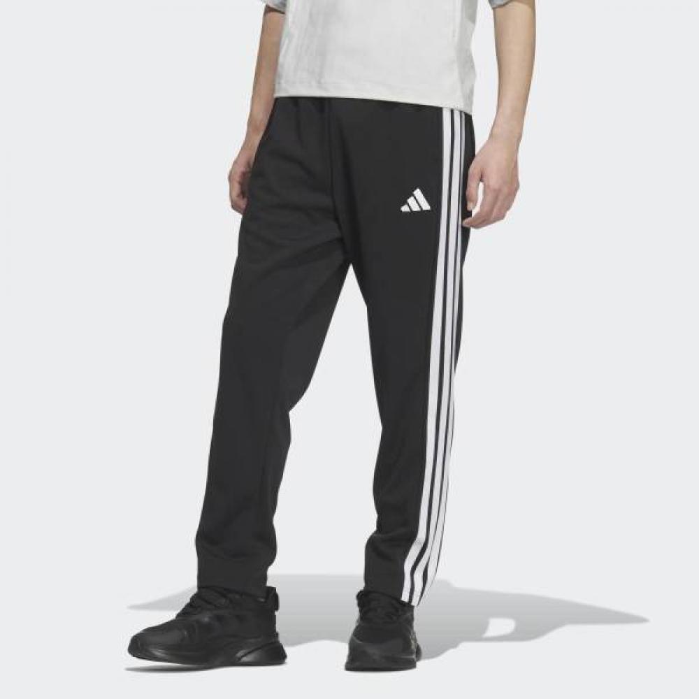 Adidas 3s Regular Fit Double Knit Open Hem Track Pants