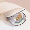 Women Portable Jewelry Storage Pouch, PU Leather Travel Jewelry Organizer Case with Zipper, Multi Pocket Ring Necklace Earring Holder