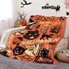 1pc Retro Style Halloween Blanket, Suitable for Sofas, Beds, Cars, Rooms, Offices, Camping, Exquisite Gift Blankets
