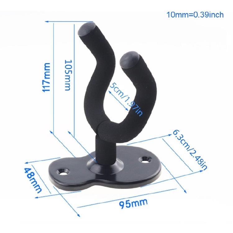 Guitar Walls Mount Hanger Replacement Adjustable Guitar Hook Holder Metal Base Display Stand Gift for Guitar Player