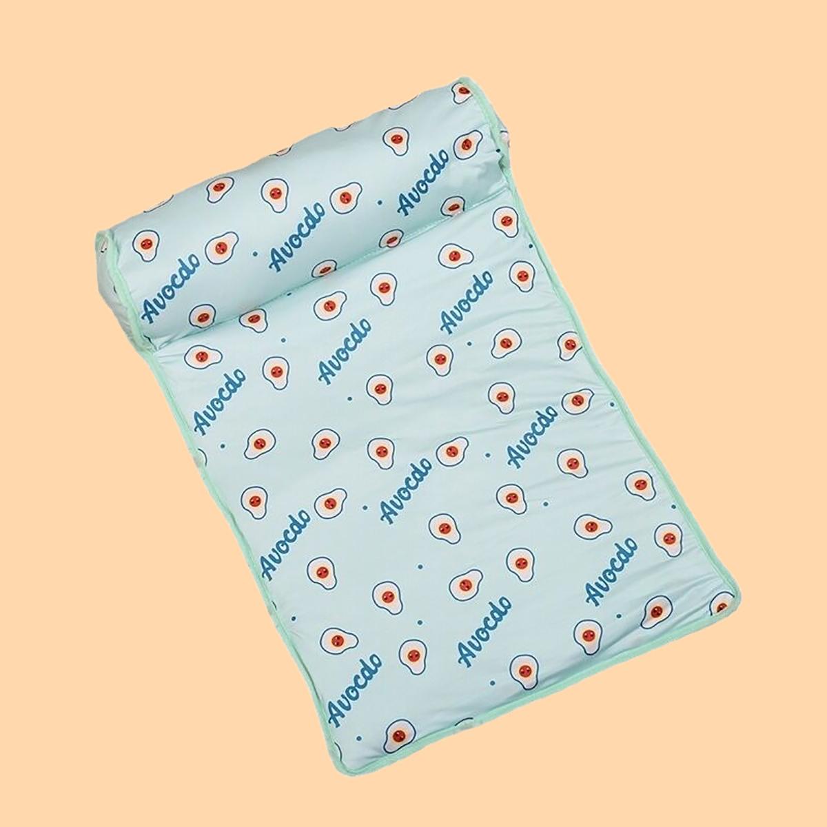 

Summer Dog Cooling Mat Pet Ice Pads Cat Breathable Blanket Cat Washable Sofa Breathable Pet Dog Bed Small Animal Cold Bed 60x40cm зелений