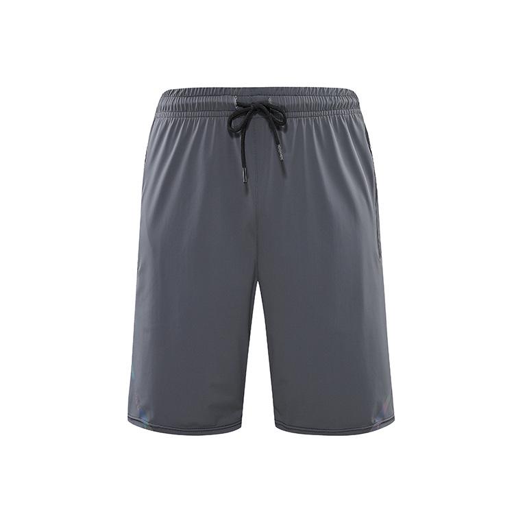 Men's Summer Ice Silk Basketball Shorts: Breathable, Quick-Drying, Casual Over-the-Knee Fitness Wear