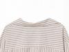 European Spring 2026 Women's Striped Batwing Long Sleeve Loose Shirt