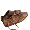 Cowhide Version~ Niche Leather German Training Shoes Women's Winter Flat Forrest Gump Shoes Versatile Retro Board Shoes Casual Sports Shoes