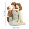 Mother Daughter Figurines Hand-Painted Mom Statue Family Figurines Meaningful Mom And Daughter Statue For Shelf Table Stand Or