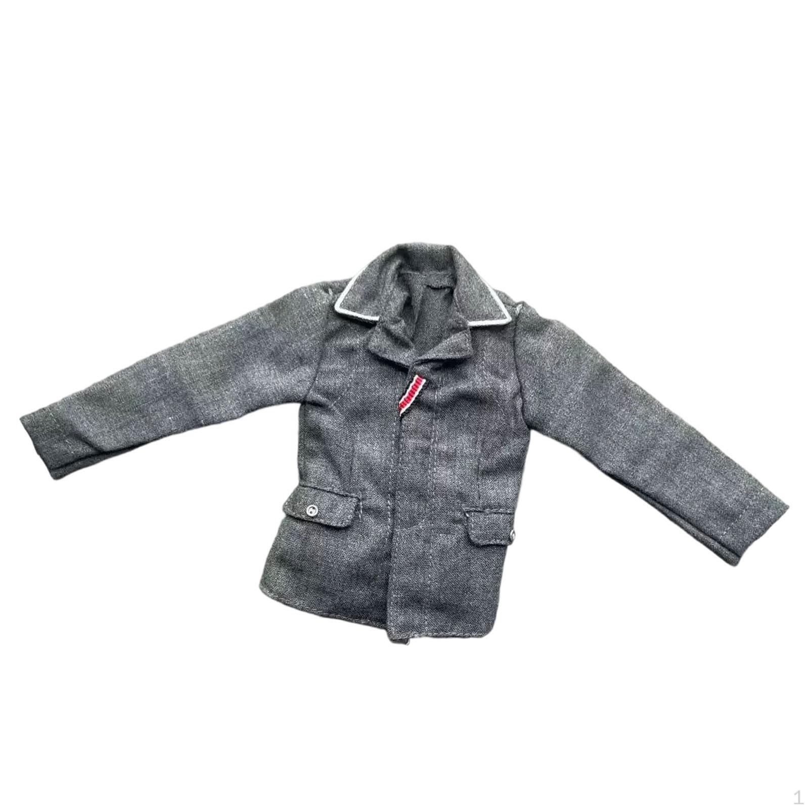 

1:Одежда для экшн-фигурки масштаба 6, форма для куклы, сделай сам, мужская миниатюрная одежда, модель пальто для 12