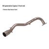 Front Titanium Alloy Exhaust Pipe for Scooter Cygnus 125, 6th Gen 123, and BWS125