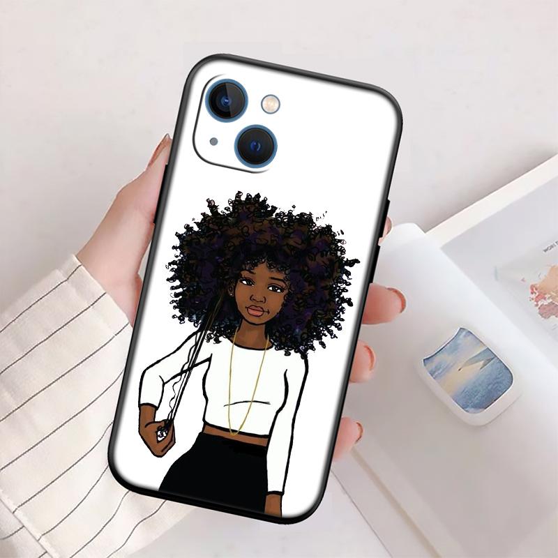 

BH34 Melanin Black People Afro Girls Case for Motorola Edge 60 60s 70 G86 G56 G54 E14 G04S G45 G54 G64 S30 S50 X30 X40 X50 Pro Motorola Moto S50