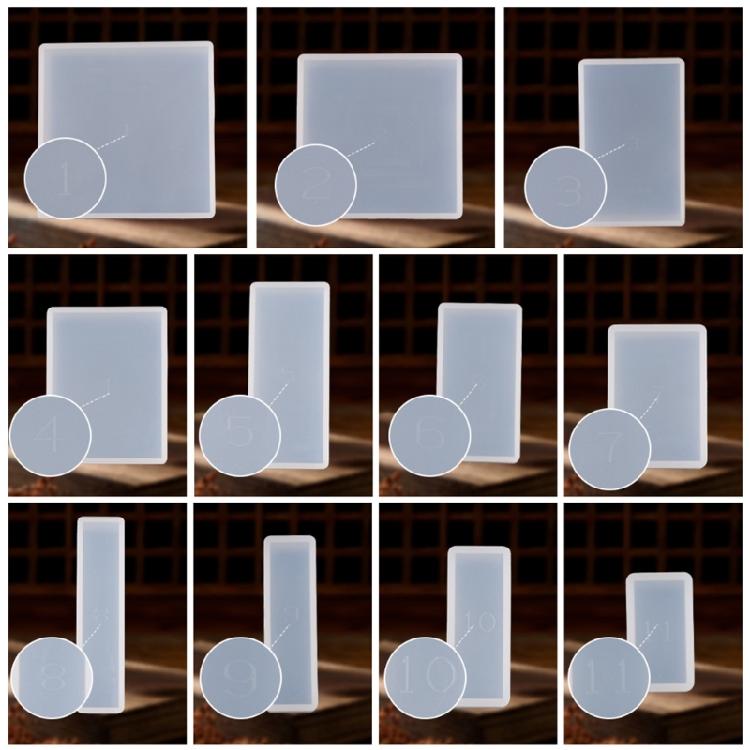 11 Pieces Resin Moulds for Customized Designs Silicone Mold Set for DIY Crafts