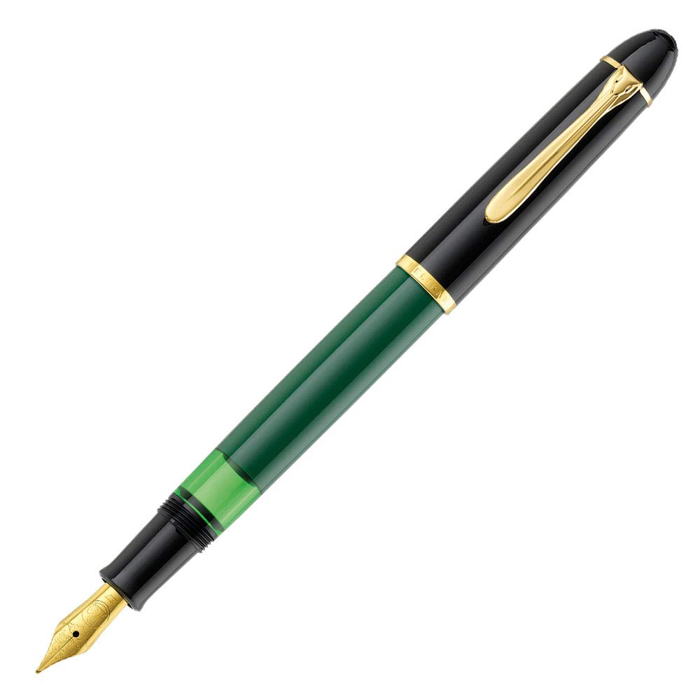 

Перьевая ручка Pelikan F Fine Point Green Black Classic M120 Inhalation Type Limited Original Imported Product
