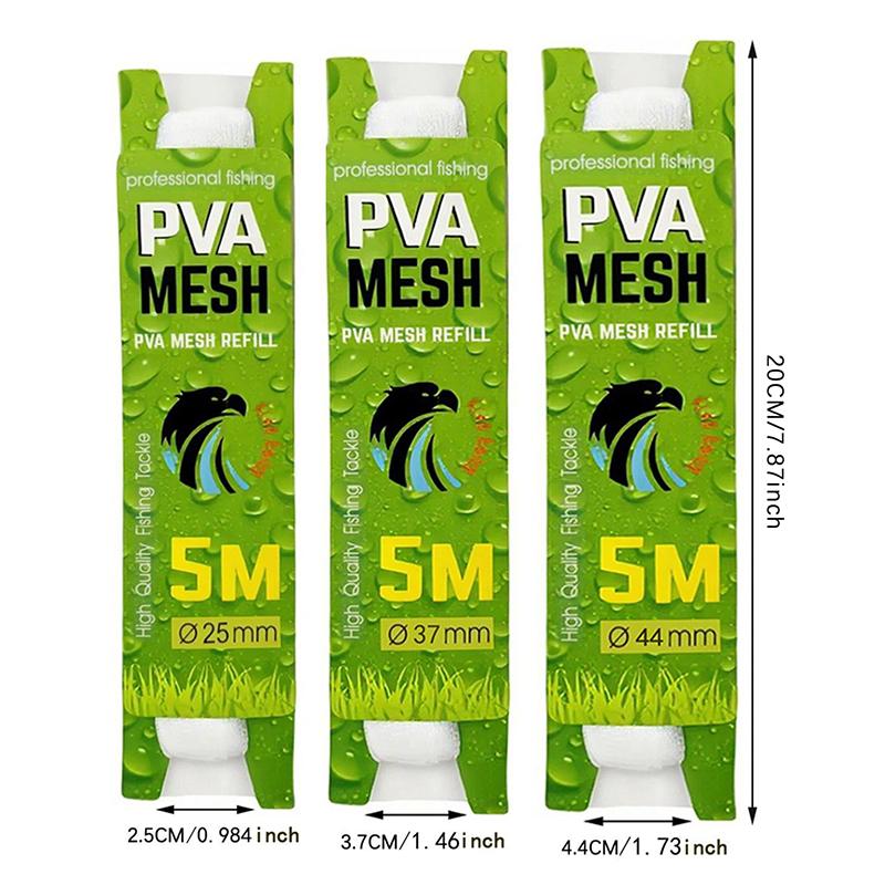 5M Mesh Water-Soluble Fishing Nest 18/25/37/44Mm Environmental Carp Fishing Feeder Fishing Accessories