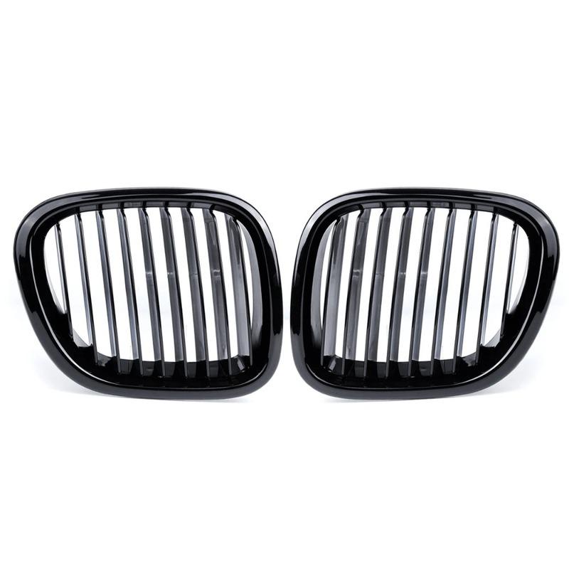 Glossy Black Car Front Bumper Kidney Grille Racing Grills For BMW Z3 1996 1997 1998 1999 2000 2001 2002 Front Kidney Hood Grille