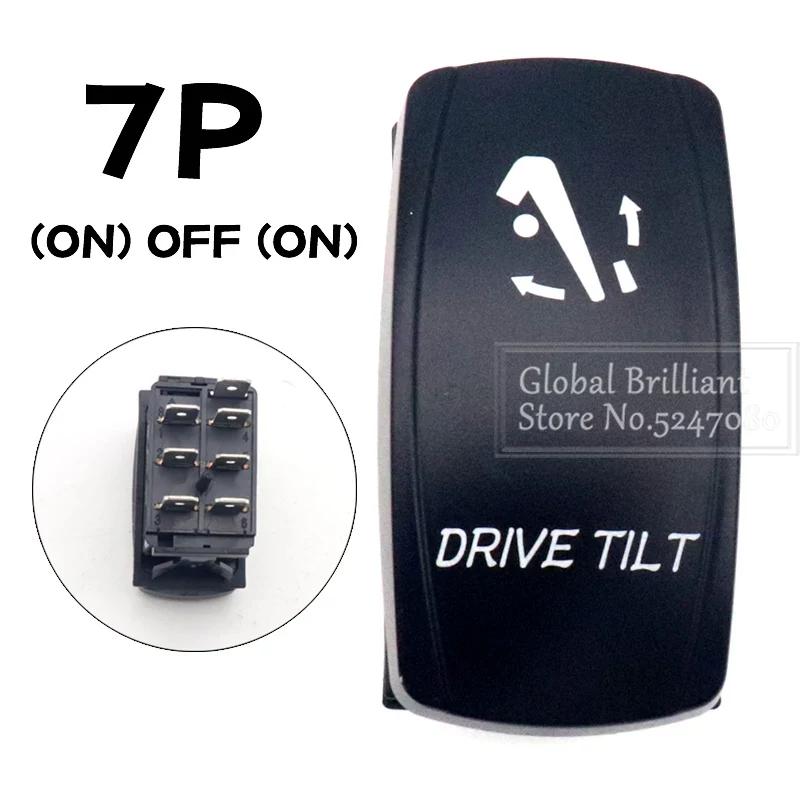 For Car Truck Marine 12V/20A 24V/10A Boat Rocker Switch Toggle 5Pin SPST / 7Pin DPDT ON-Off Switch with LED Light