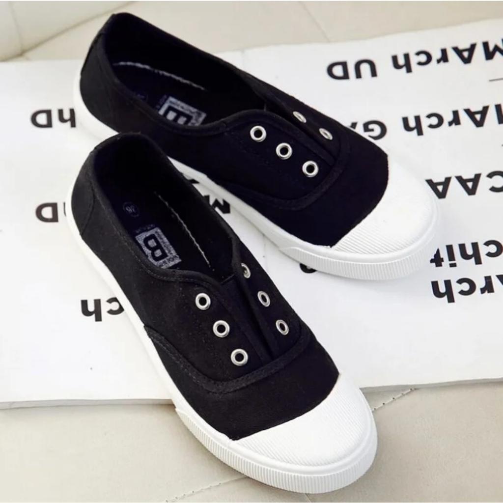 Leisure Shoes for Women Sneaker Fashion Four Seasons Breathable Slip-ON Athletic Low Help Women's Canvas Board Shoes