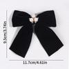 2PCS Velvet Bow Girls Hair Clip Sweet Retro Red Green Bow Hair Clip Handmade Hair Clip Headwear Children's Hair Accessories