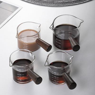 70/75/150ML Practical Coffee Measuring Cup Multipurpose Wooden Handle Precise Measurement