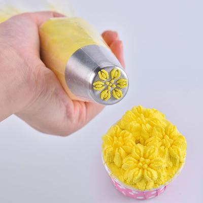 Steel Pastry Tips Fondant Cupcake Ice Cream Tool Icing Piping Nozzles Flower Nozzle Baking Mold