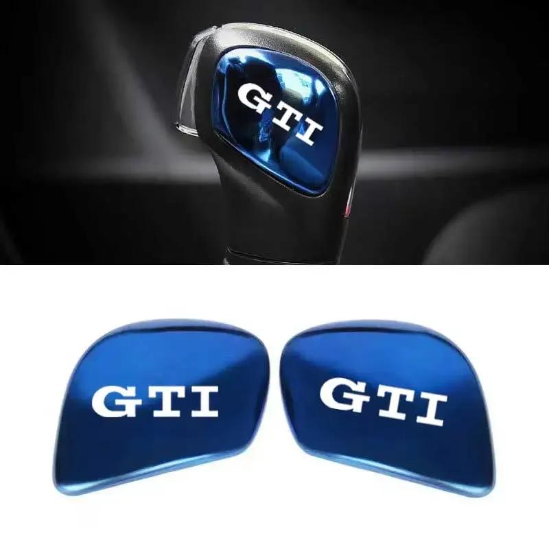 WGLRK1 Car Styling Gear Shift Knob Head Sticker Trim for Volkswagen VW GTI Polo CC Golf 7 6 Bora Tiguan Passat B5 B6 B7 Jetta MK5 MK6