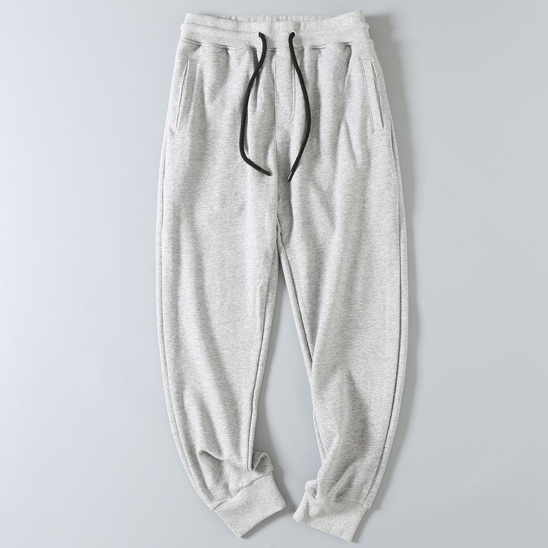 Export Export Tail Goods Japanese Style Simple All-Matching Elastic Waistband Terry Cotton Athleisure Ankle-Tied Sweatpants Men's Fashionable Trousers