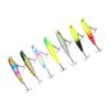 7pcs Minnow Fishing Lure Set 3D Lifelike Eyes Corrosion Resistance Top Water Pencil Bait