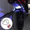 LED Světlo na motocyklovou SPZ Dekorativní lampa Univerzální Slitina hliníku Zadní koncové světlo Držák SPZ Letecký styl