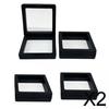 2x 4 Pieces Floating Frame Display Stand, 3D Holder, Jewelry Frame,