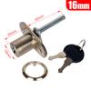 16/19Mm Cabinet Lock Zinc Alloy Furniture Desk Draw Pedestal Lock Office Home Filing Cabinet Lock With 2 Keys