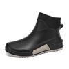 Winter warm and velvet couple waterproof rain shoes Kitchen back chef shoes waterproof shoes Short men's and women's rain boots
