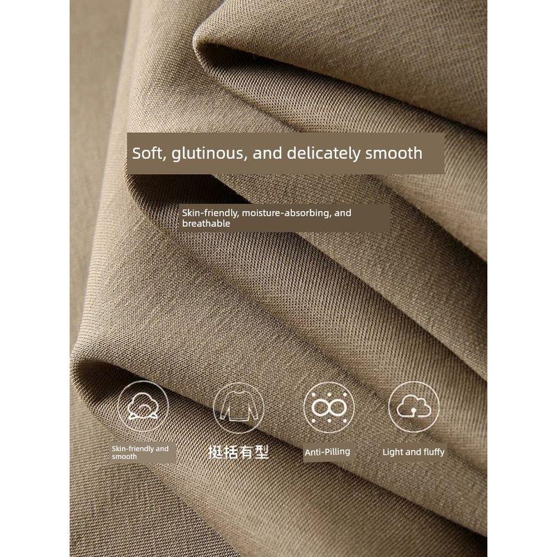 American Light Luxury Air Cotton Sweatshirt Men 2024 New Spring and Autumn round-Neck Non-Hoodie Export Men Casual Jacket