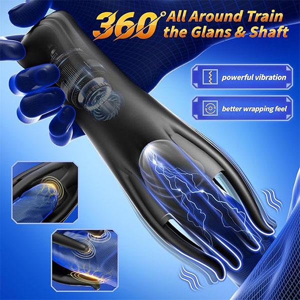 Male Glans Stimulate Massager 10 Modes Penis Delay Trainer Vibrator Masturbator Automatic Oral Climax Sex Toy For Men