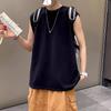 Men's Trendy Korean Solid Color Sleeveless T-Shirt Vest
