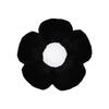Classic Rabbit Fur Floral Black White Throw Pillow With Plush Comfort For Living Room Decor