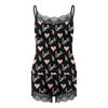 Women's Sexy Lingerie Fashion Lace Splicing Vest Shorts Two Piece Suit