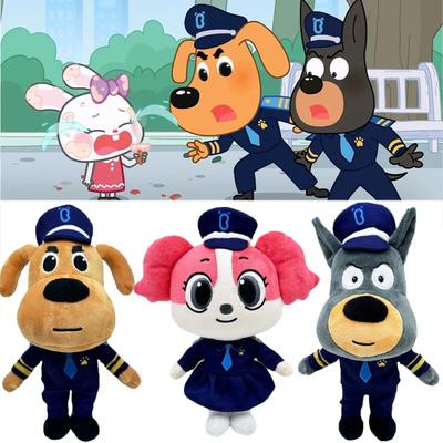 25CM Sheriff Labrador Plush Toy Anime Dog Wolf Security Sergeant Labrador Plushie Dolls  Stuffed Figure Plushe Kids Christmas Gifts