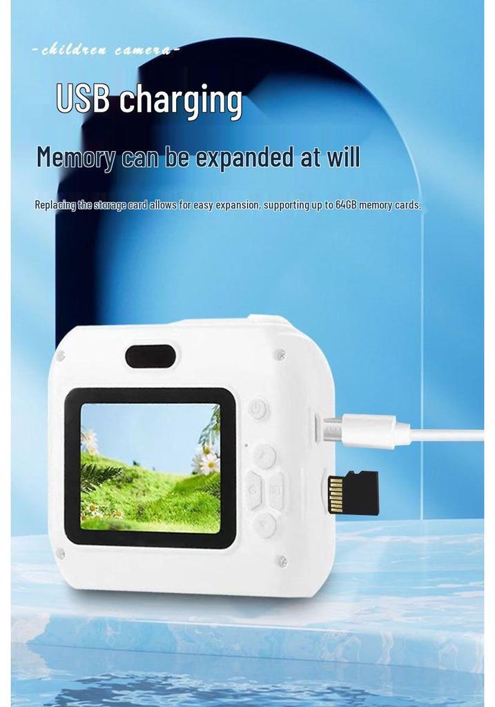 HD Dual Camera: Cute Instant Digital Camera for Students with Mobile Transfer & Color Photography