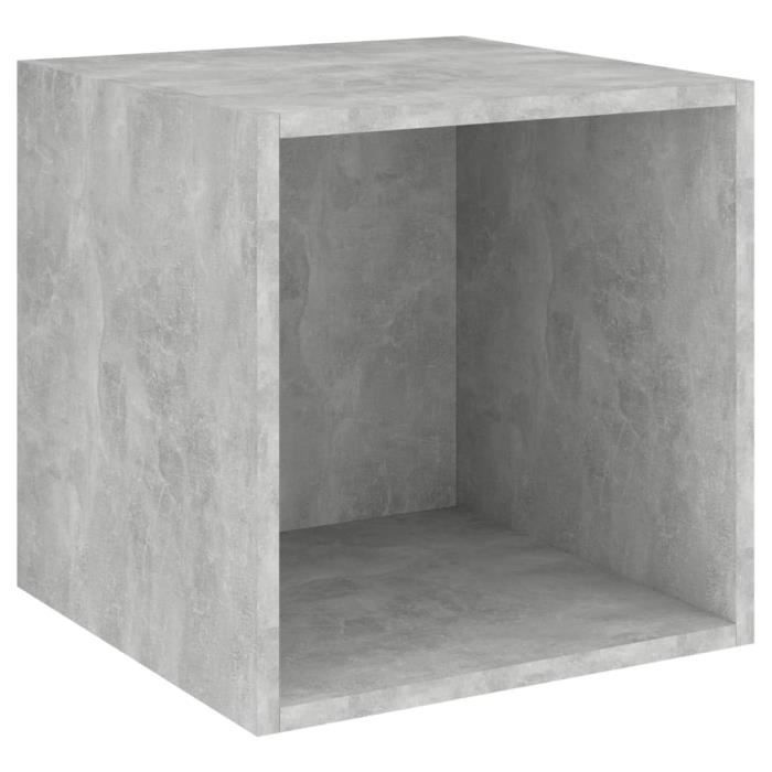 VidaXL Wall Cabinet Concrete Grey 37x37x37 Cm Chipboard