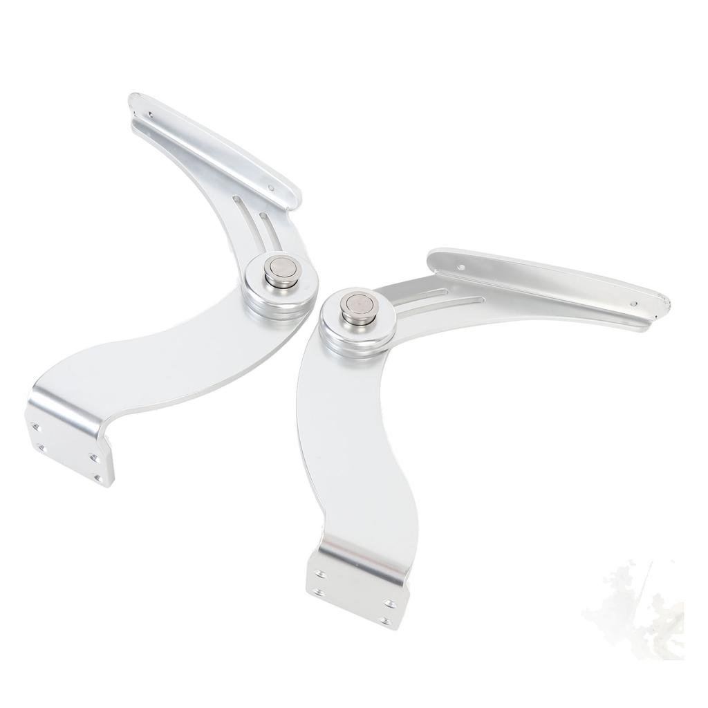 Paar Marine Armlehnen-Schwenkarm Aluminiumlegierung Verstellbarer Winkel Solide Stütze Boot Klappbare Armlehnen-Schwenkarme für Yacht Schiff