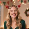 Light Weight Reindeers Antlers Headbands Plastic Hair Decoration For Christmas Parties Costume Accessories