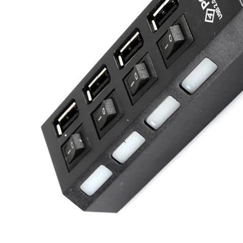 Usb Hub 2.0 Hub Usb Splitter 4 Ports Multi Usb Hub 2.0 Hab Power Adapter Extensor Computer Accessories Switch Usb Cable for Home