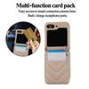 Crossbody Leather Phone Case for Samsung Galaxy Z Flip 6 5 4 3 Flip6 Flip5 Flip4 Flip3 Wallet with Card Holder Protection Cover