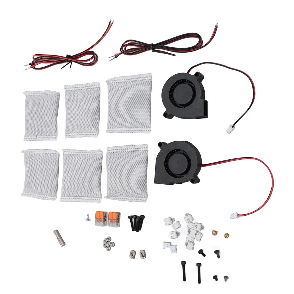 3D Printer Carbon Filters Refillable Quick Purification Durable Activated Carbon Filter with Fans