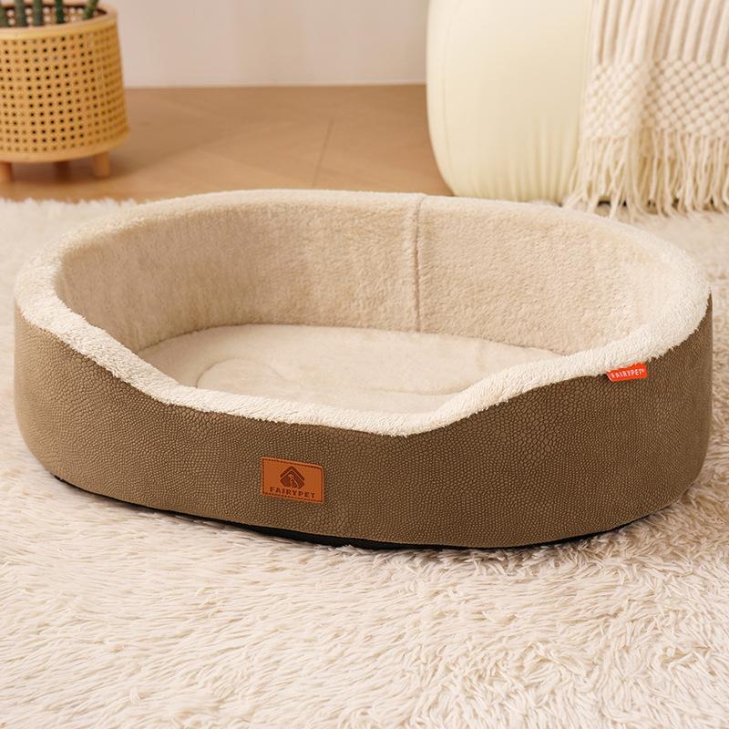 

Universal Pet Kennel for All Seasons Medium-sized Dog Kennel Pad Removable Lychee Skin Boat Nest Pet Products S 40 30 12.5 cm