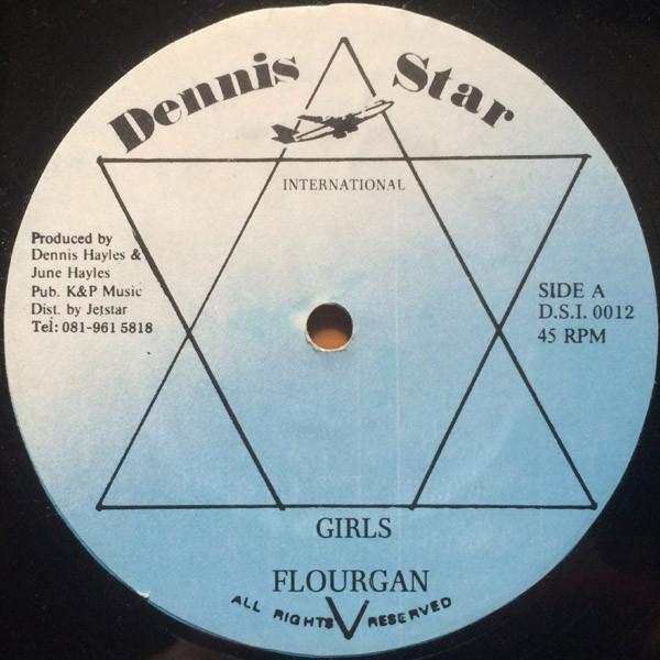 

12inch Record FLOURGON BUNNY GENERAL Girls No Trailor Girls DSI0012 Dennis Star Int 1991 UK Reggae Ska Dub Used
