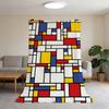 Decke Super Warm Bequem Plüsch Überwurfdecke M-Mondrian-ES Kind Zuhause Kunst Sofa Schlafzimmer Geschenk