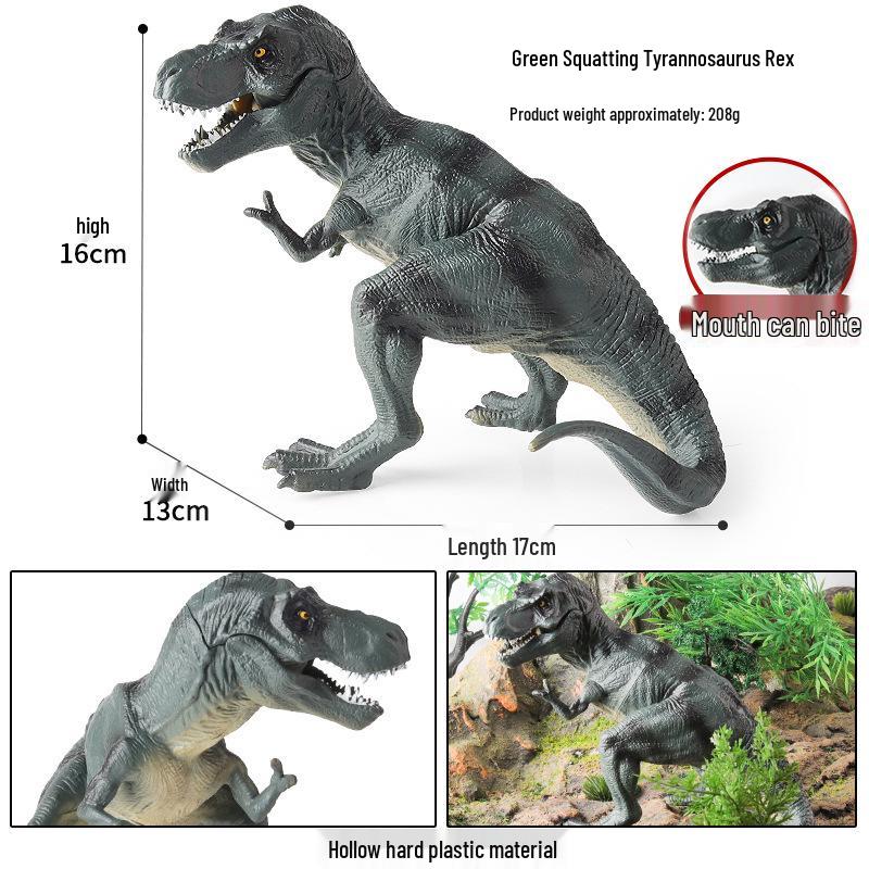 Children's Dinosaur Toy Set: King Kong, Tyrannosaurus Rex, Aurochs, Pachycephalosaurus, Spinosaurus, Therizinosaurus Model.