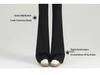 Women's Black Micro Flare Pants - 2025 Spring Collection, High Waist Elastic Slimming Fit, Drapey Suit Style